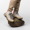 Salewa Women's Puez Knit Mid Powertex Waterproof Trail Boot for Hiking & Trekking - Oatmeal/Quicksand - 9