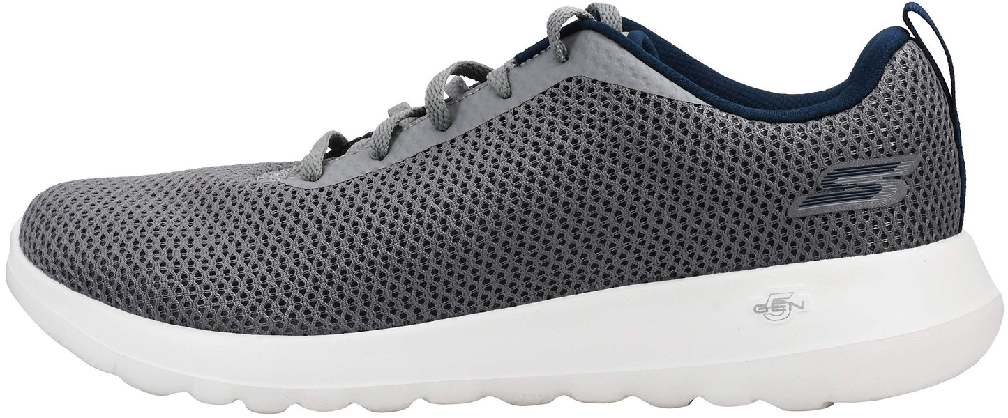 Skechers Men's Go Walk Max-Effort Sneaker, Grey/Navy, 9 XW US