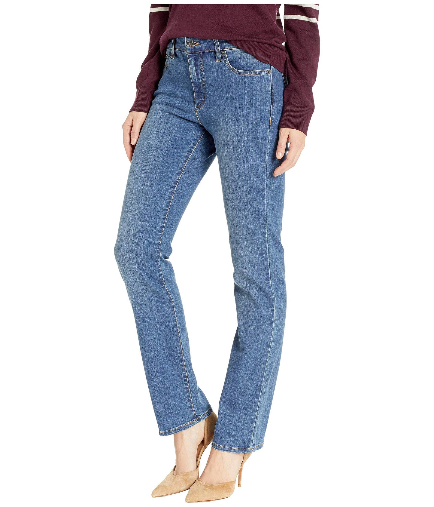 Lauren Ralph Lauren Premier Straight Jeans Ocean Blue Wash 12 30