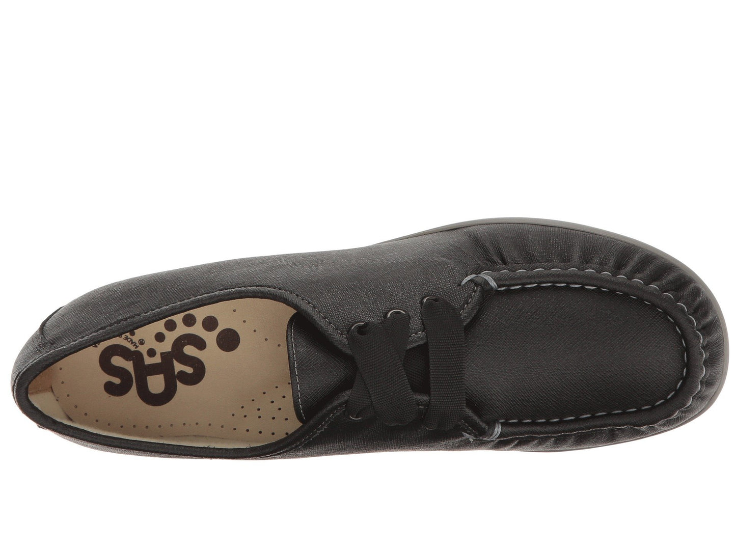 SAS Bounce Lace Up Comfort Moc Raven 8.5 N - Narrow (AA)