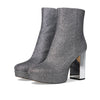 Michael Kors Porter Platform Bootie Silver 9 M