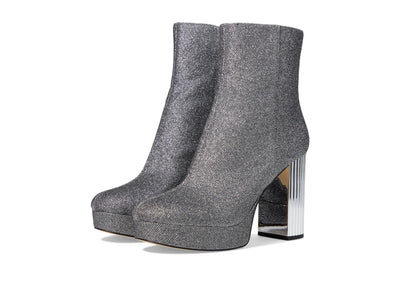 Michael Kors Porter Platform Bootie Silver 9 M