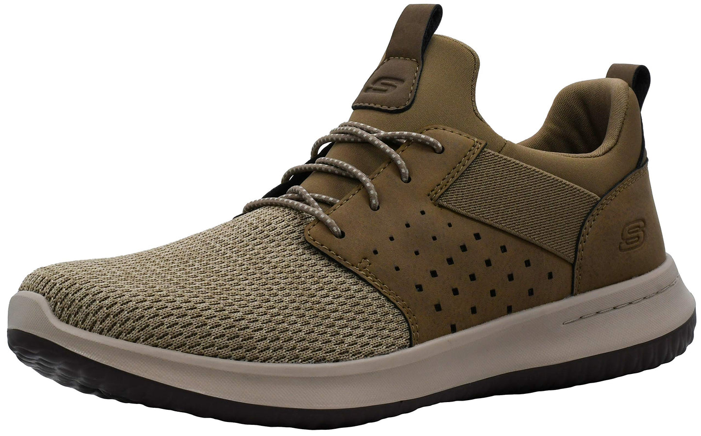 Skechers Men's Classic Fit Delson-Camben Khaki Sneaker 8.5 M US