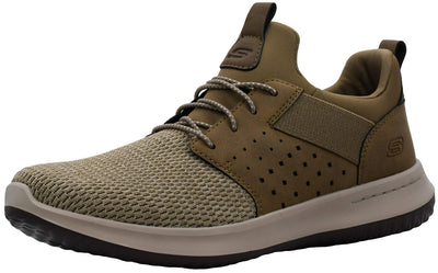 Skechers Men's Classic Fit Delson-Camben Khaki Sneaker 8.5 M US