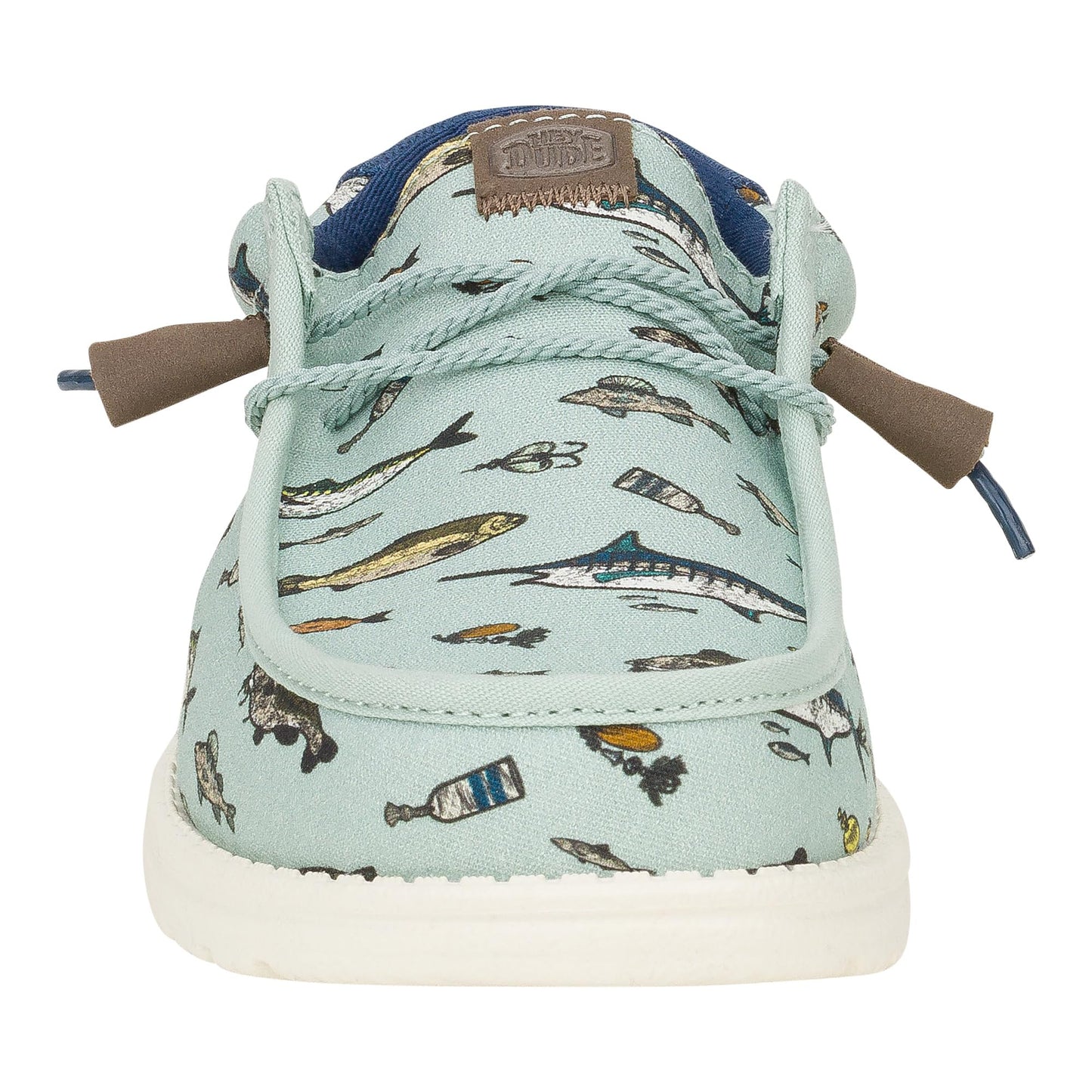 HEYDUDE Wally Marlin Cloud Blue/Sargasso Blue Size 9, Men’s Shoes, Men's Slip-on Loafers, Comfortable & Light-Weight