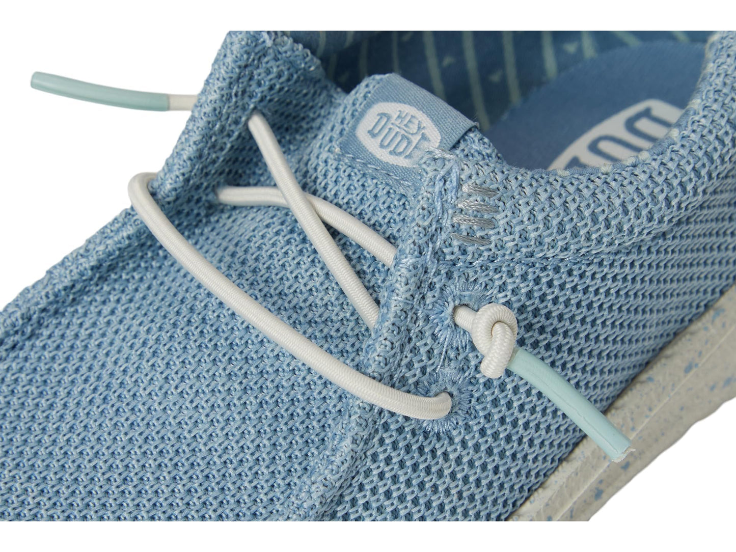HEYDUDE Boy's Toddler Wally Stretch Sox Slip On Shoe, Cloud Blue/Dawn Blue Size 8 | Lightweight Easy On Casual Shoe