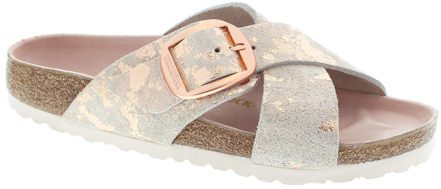 Birkenstock Womens Siena Big Buckle Vintage Copper Leather 37 N EU (6-6.5 N US)