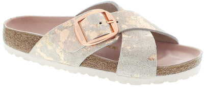 Birkenstock Womens Siena Big Buckle Vintage Copper Leather 37 N EU (6-6.5 N US)