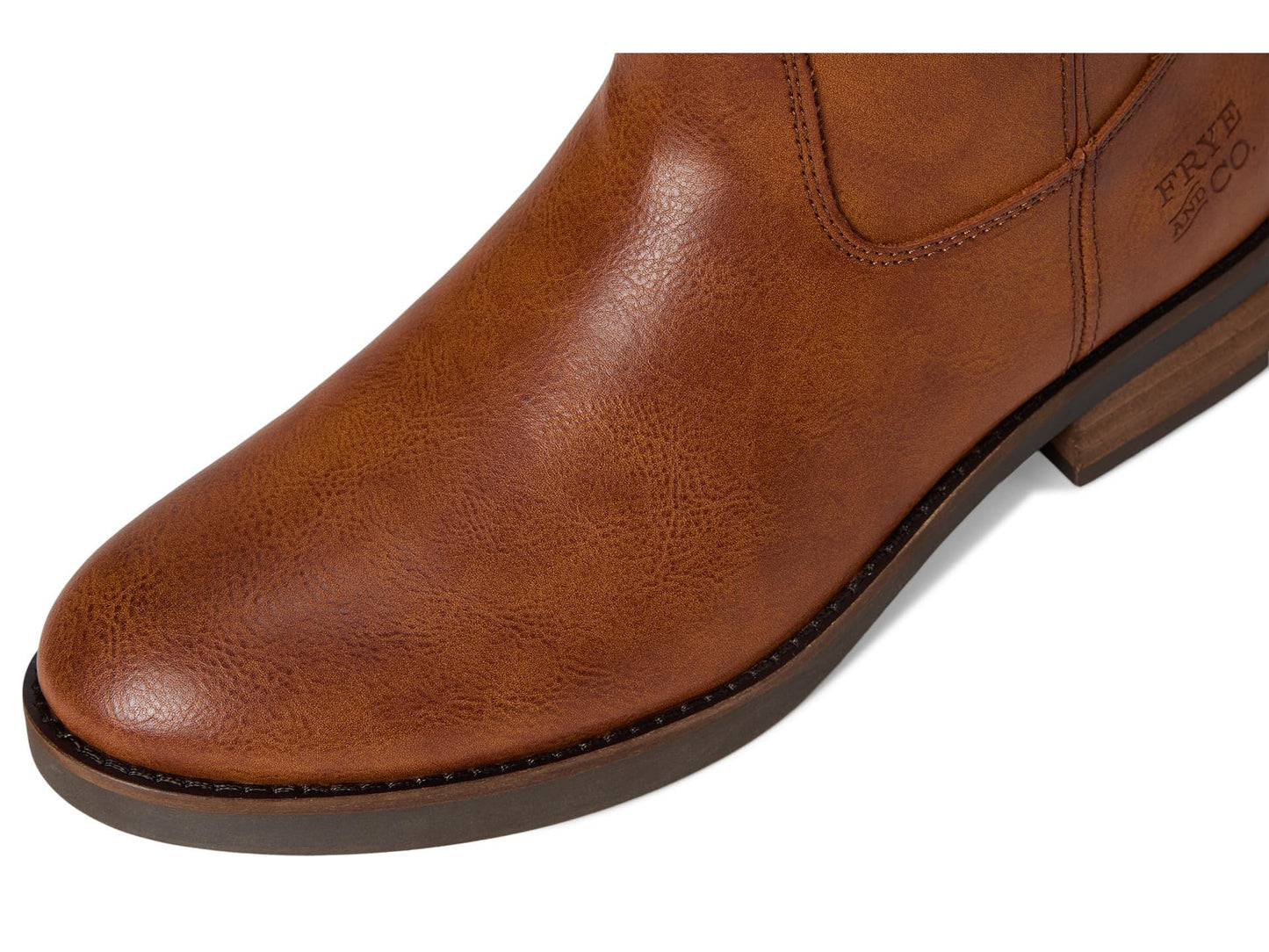 FRYE AND CO. Womens Kellie Button Short Cognac 7.5 Medium