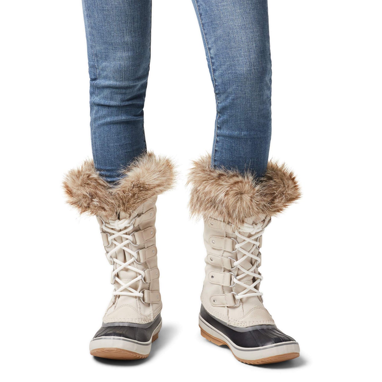 Sorel Women's Joan of Arctic Waterproof Winter Boots, Brown Dark Stone X Sea Salt, 7 UK