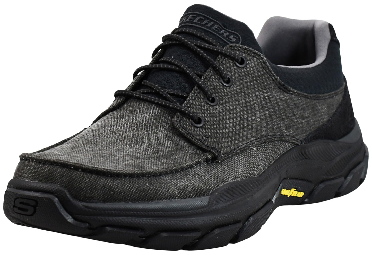 Skechers Men's Respected- Loleto Shoes, Black/Black, 12 M