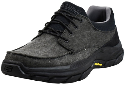 Skechers Men's Respected- Loleto Shoes, Black/Black, 12 M