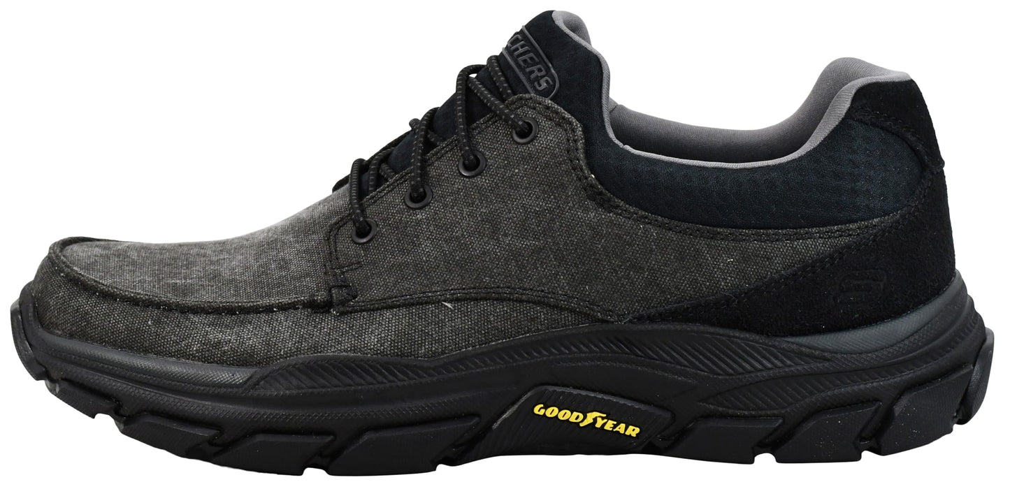 Skechers Men's Respected- Loleto Shoes, Black/Black, 12 M