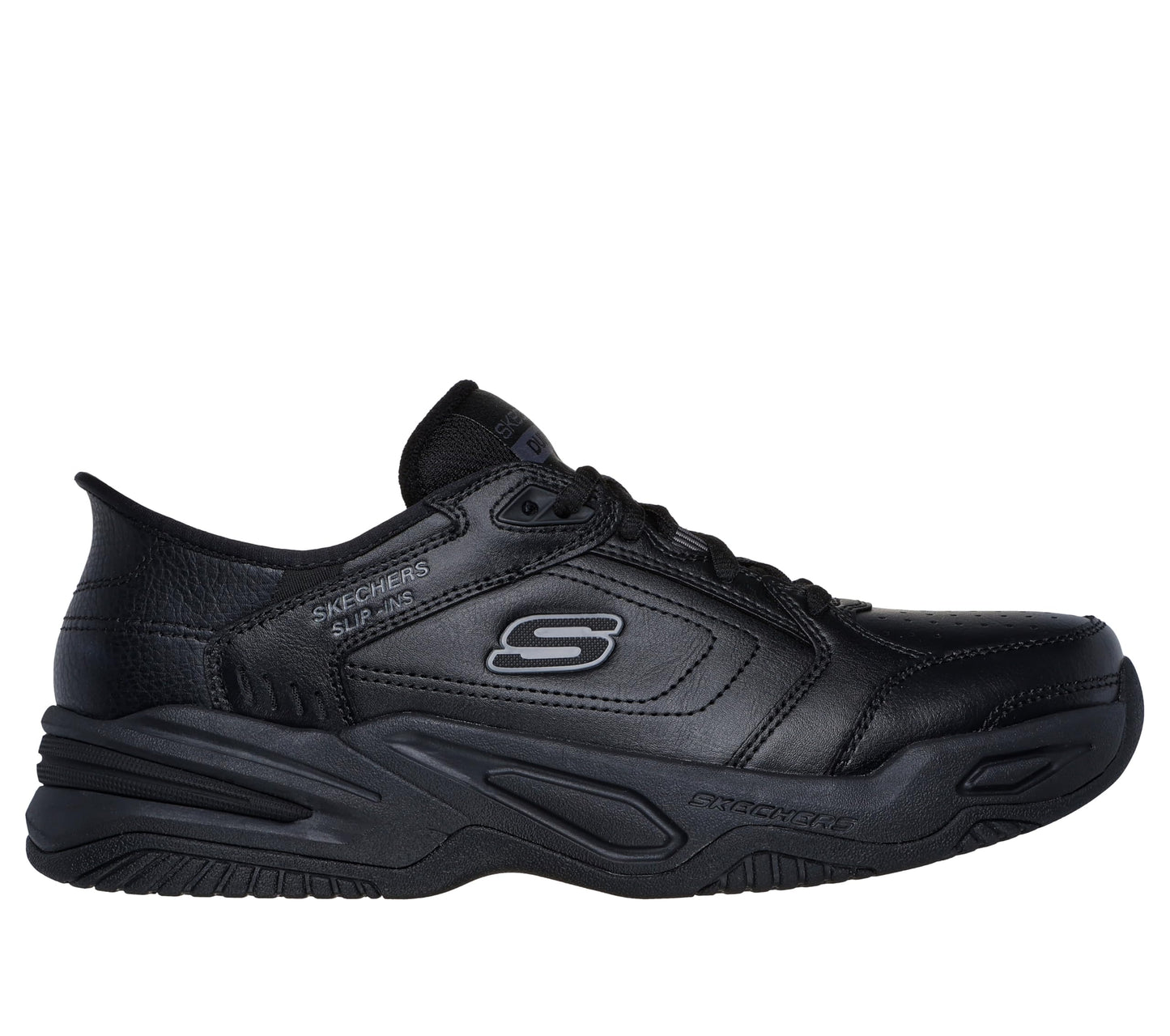 Skechers Men's Durham Hands Free Slip-in Sneaker,Black/Black,15 Extra Wide