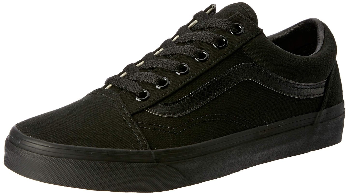 Vans Adult Old Skool Core Classics, Black/Black size 12 men's