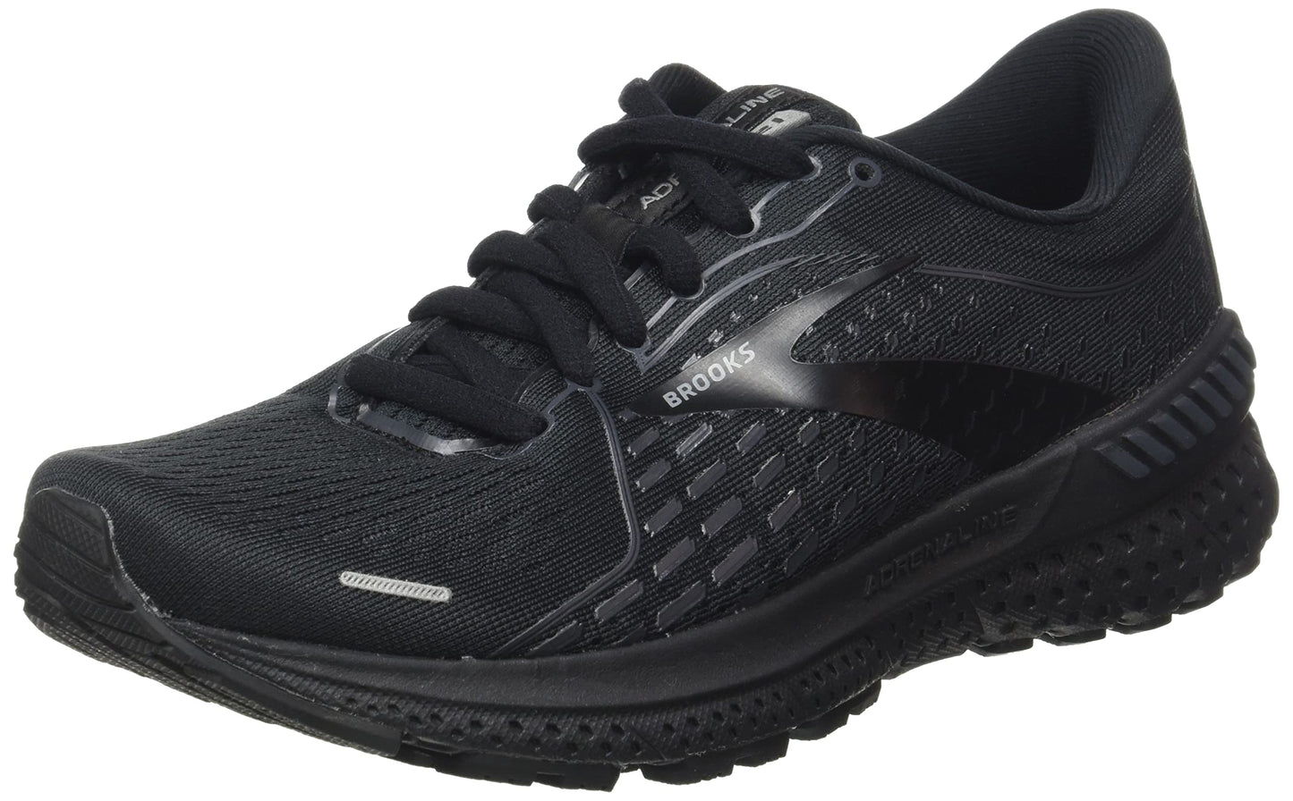 Brooks Men's Adrenaline GTS 21 Running Shoe - Black/Black/Ebony - 14