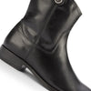 Frye Melissa Button Short 2 Boots for Women Made from Vintage Leather with Antique Silver Hardware, Leather Lining, and Leather Outsole – 7” Shaft Height, Black - 8.5M