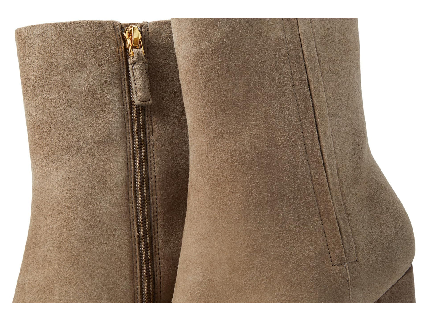 Cole Haan Women's Chrystie Square Bootie 75 mm Ankle Boot, Irish Coffee Suede, 7.5