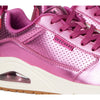 Skechers Womens Uno - Metallixs, Magenta, 7.5 Medium