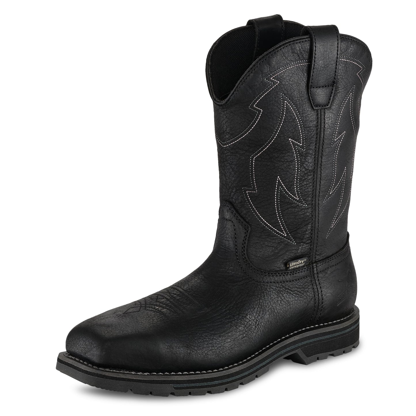 Irish Setter, Kittson, Men's, 11", Waterproof, Steel Safety Toe, Work Boot, Black, 8.5 EE (Wide)