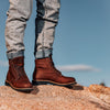 Golden Fox ‘Overlord’ Men’s 6-Inch Service Boot, Leather Welt, Premium Oiled Full Grain Leather, ASTM Rated (10.5 D) Cordovan