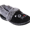 Skechers Women's Too Cozy-Meow Pajamas Slipper, Black, 7