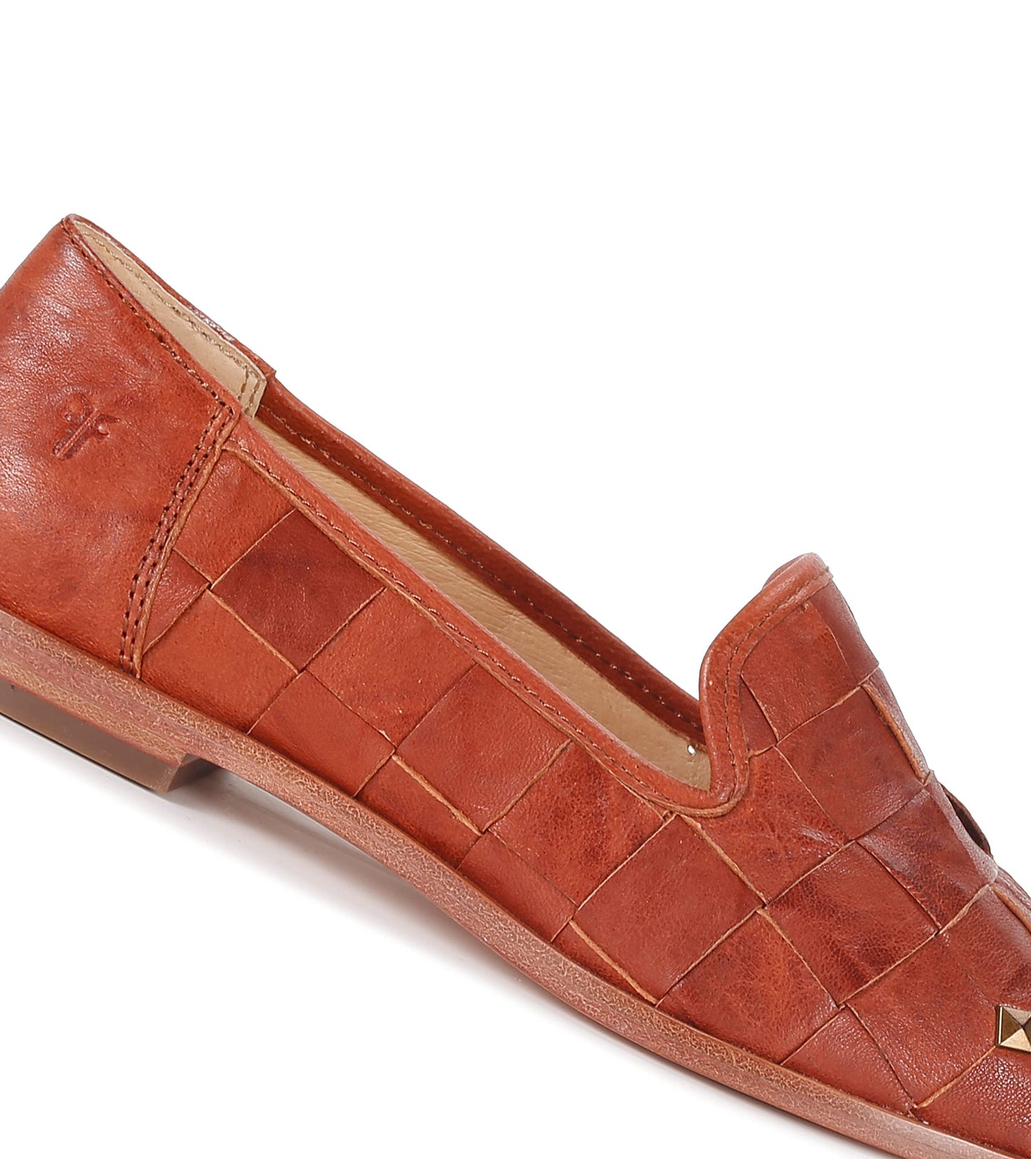 Frye Women's FR40392 Kenzie Studded, Cognac - 8M