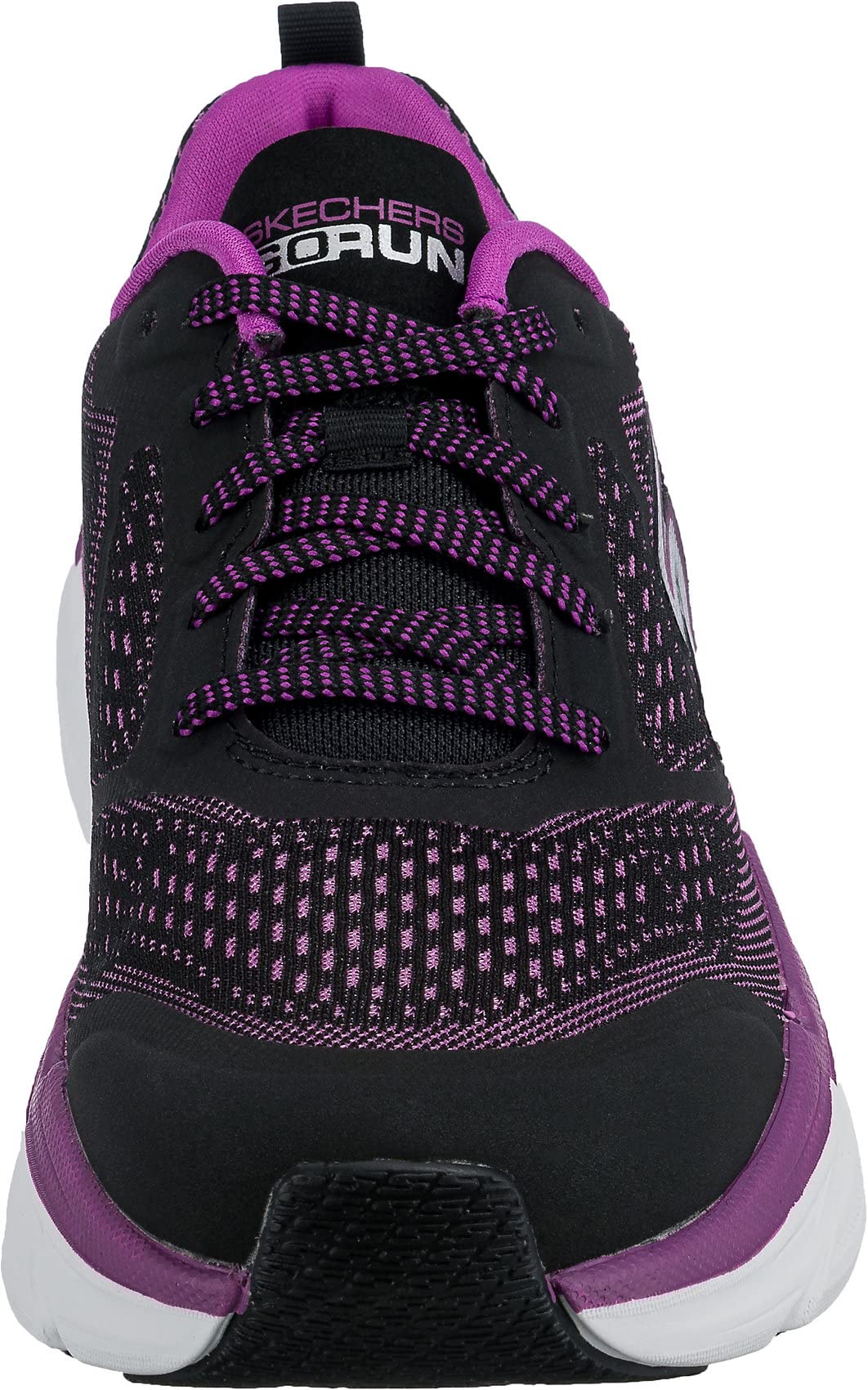 Skechers Women's MAX Cushion - 17690 Shoe, Black/Purple, 10 M US