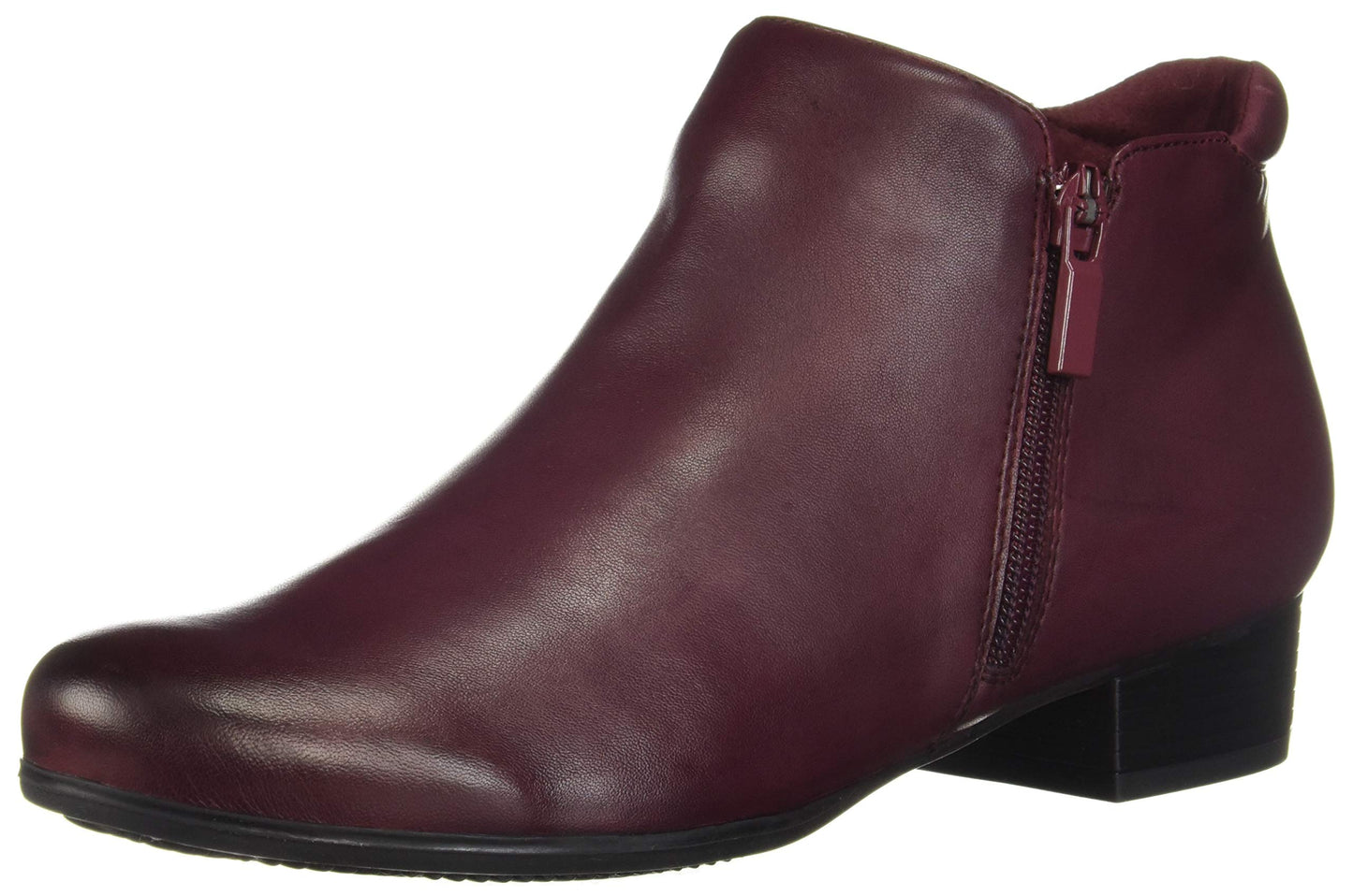 Trotters Women's Major Ankle Boot, Dark Red, 7.5 Wide
