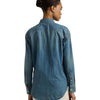 Lauren Ralph Lauren Women's Petite Relaxed Fit Denim Shirt Autumn Blue Wash PM