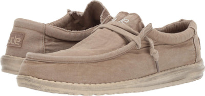 Hey Dude Mens Wally Washed Loafer, Chestnut, Size 10