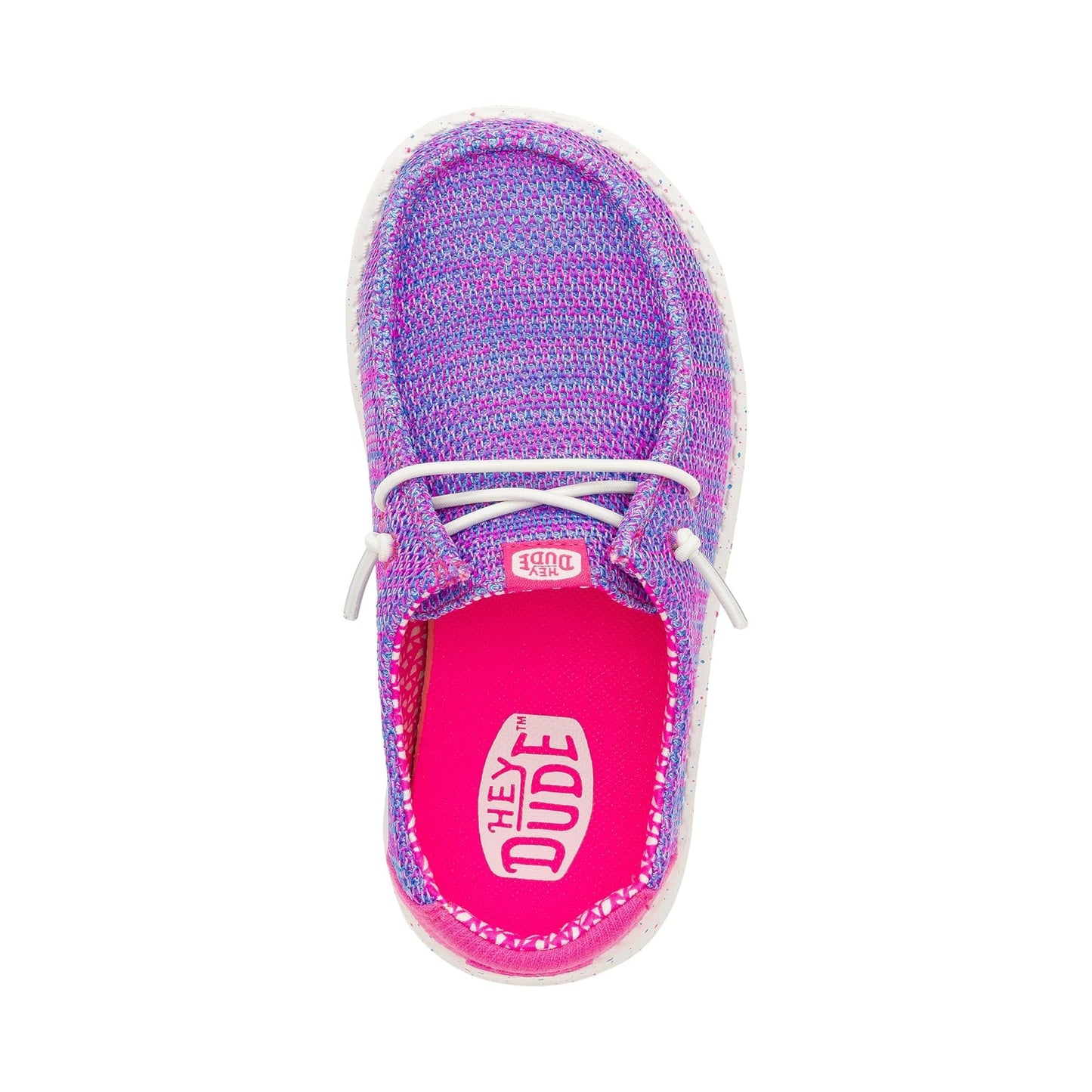 HEYDUDE Womens Kid Wendy Stretch Mesh (Toddler) Pink Multi 7 Toddler