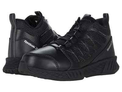 Reebok Men's Floatride Energy Frigid Grip Tactical Mid Boots Black 10 E - Wide