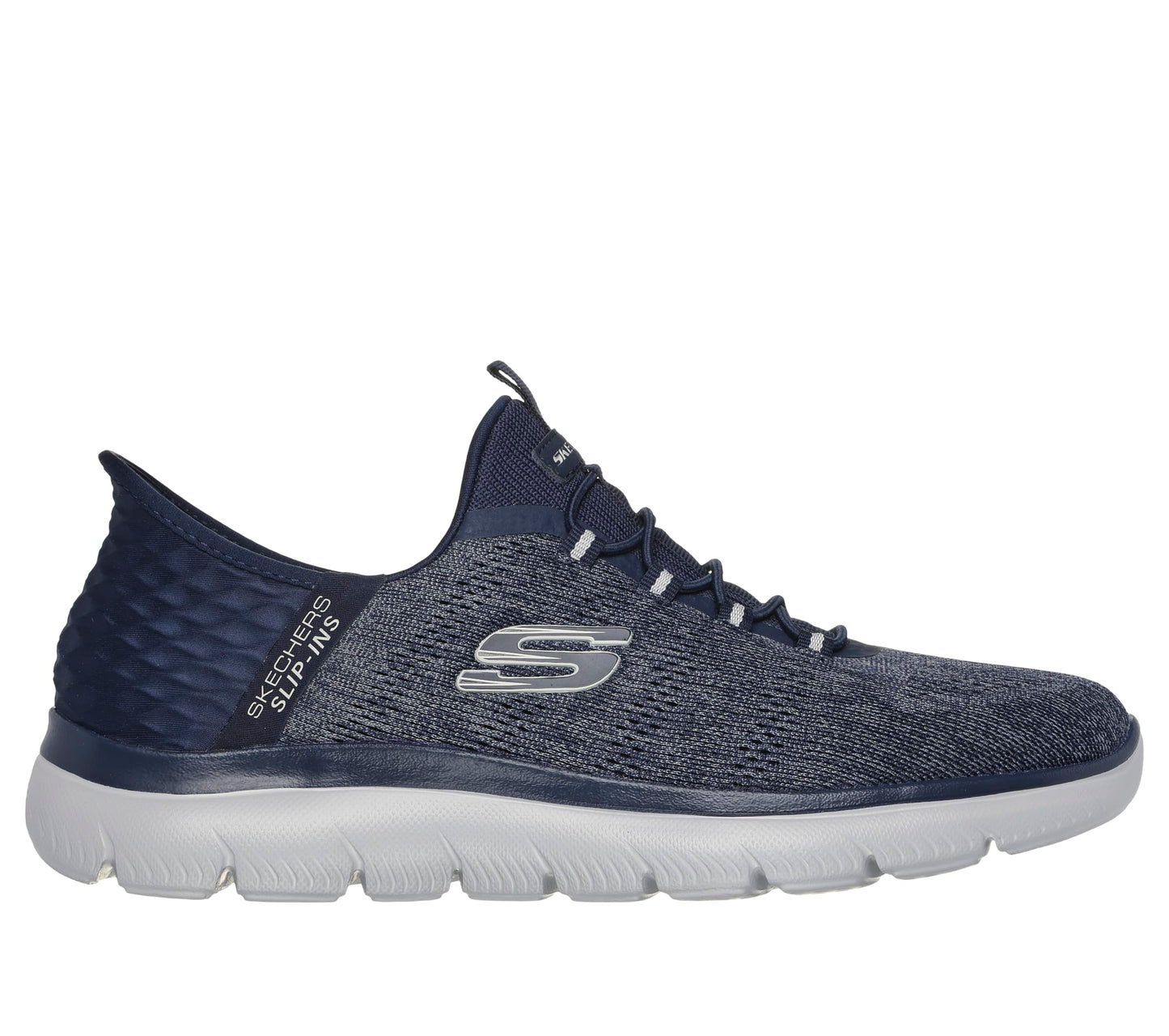 Skechers Men's Summits Key Pace Hands Free Slip-in Sneaker,Navy,14 Wide