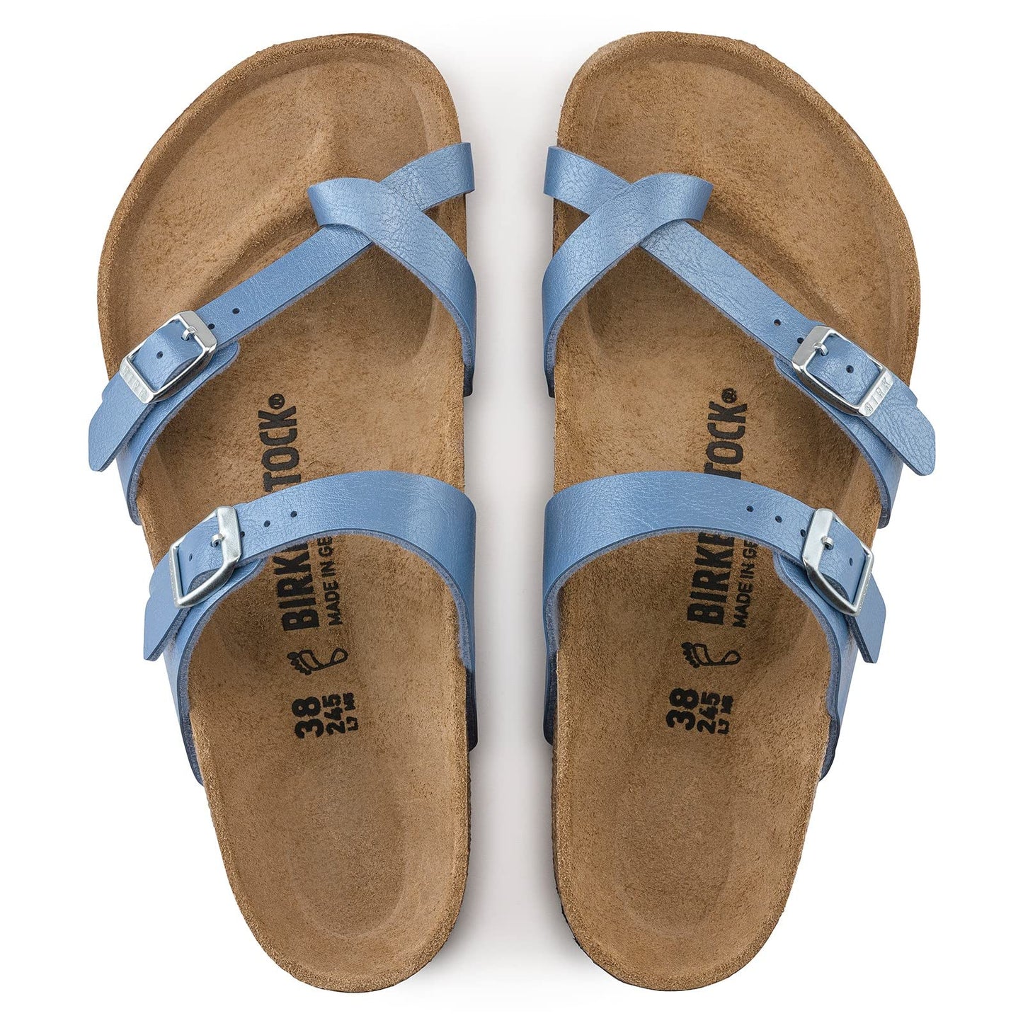 Birkenstock Womens Mayari Graceful Riviera Blue Birko-flor 41 R EU, Riviera Blue, 7.5 UK