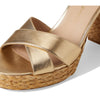 Stuart Weitzman Womens Dayna Platform Sandal Golden/Natural 7 Medium