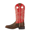 ARIRC Womens Round Up Ryder Western Boot Sassy Brown 7 Wide