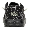 HEYDUDE Kids Mens Wally Skeletons (Little Kid/Big Kid) Black 5 Big Kid M
