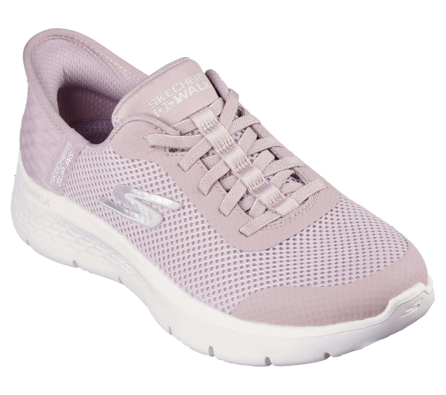 Skechers Women's Go Walk Flex Hands Free Slip-Ins - Grand Entry Sneaker, Mauve, 7 Wide