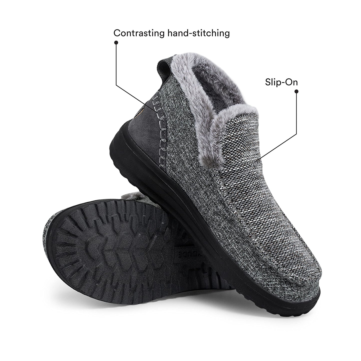 HEYDUDE Women's Denny Sleet Size 8 | Women’s Shoes | Women’s Casual Boots | Comfortable & Light-Weight