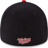 New Era MLB 39Thirty Team Classic Stretch Flex Fit Team Color Primary Logo Primary Logo Baseball Cap Hat - Minnesota Twins Navy - Medium-Large