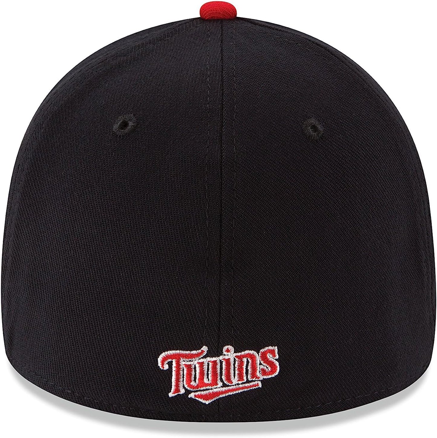 New Era MLB 39Thirty Team Classic Stretch Flex Fit Team Color Primary Logo Primary Logo Baseball Cap Hat - Minnesota Twins Navy - Medium-Large