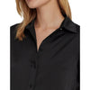 Lauren Ralph Lauren Satin Charmeuse Shirt Black LG