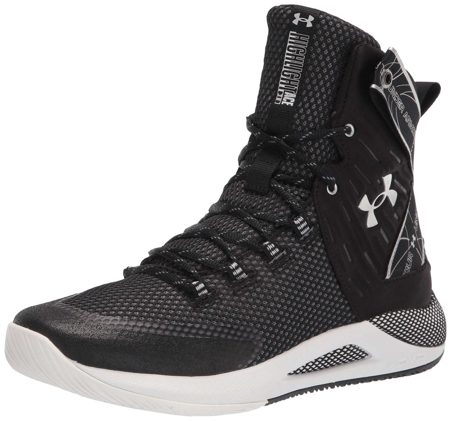 Under Armour Women's HOVR Highlight Ace, Black (001)/White, 11 M US
