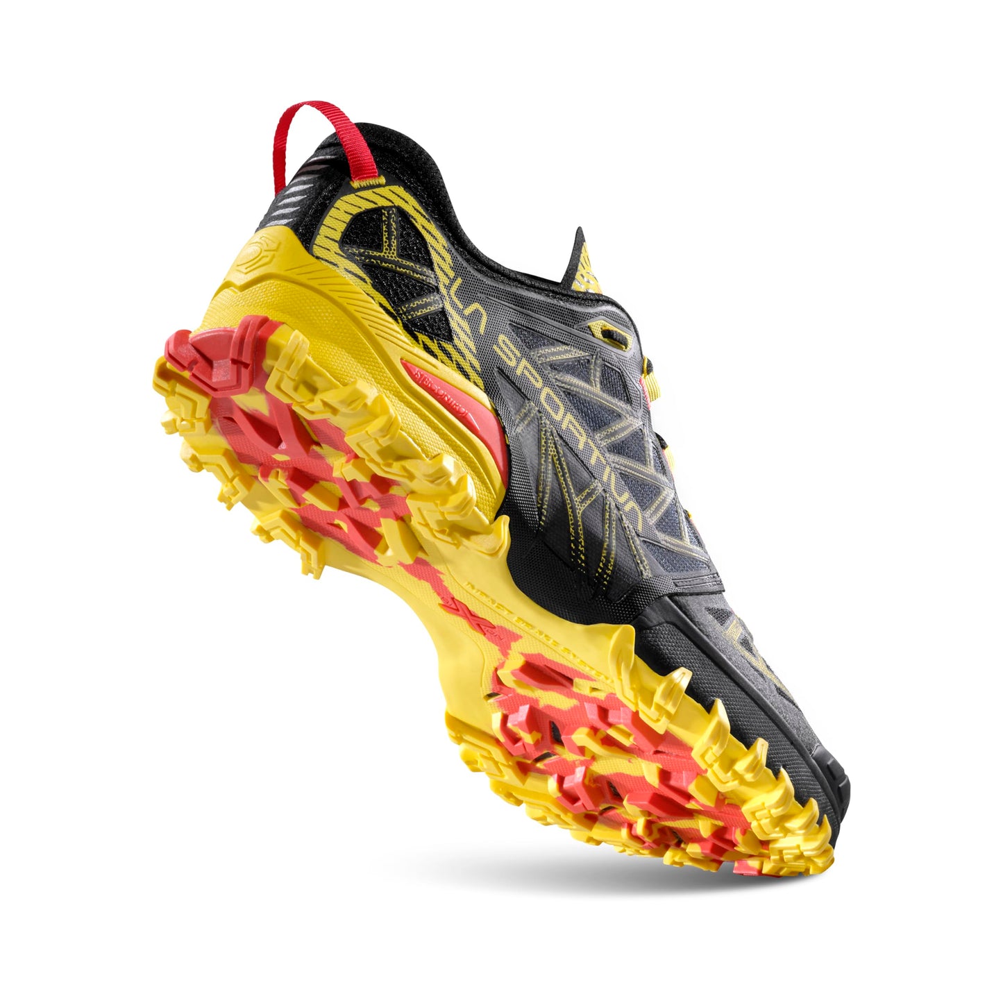 La Sportiva Men's Bushido III Performance Mountain/Trail Running Shoes, Black/Yellow, US 8 (EU Equivalent 40.5)