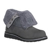 Carhartt Women's Waterproof 8" Sherpa Lined Fold Down Winter Wedge Boot, Dark Grey - 11 M