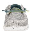 HEYDUDE Boy's Wally Heathered Mesh Charcoal Size 12 | Youth's Shoes | Youth Slip-on Loafers | Comfortable & Light-Weight