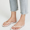 TKEES Women's Glosses Flip Flop, Whipped Cream, 6 B US