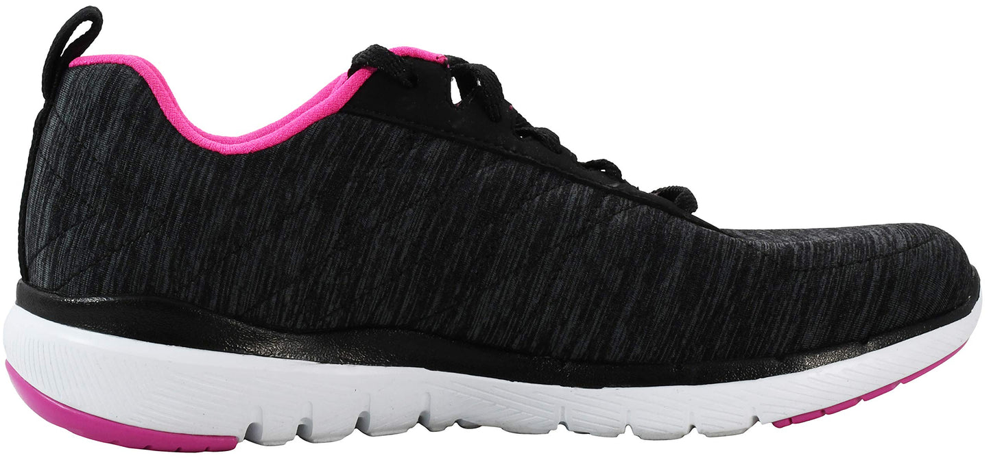 Skechers Women's Flex Appeal 3.0-Insiders Black/Multi Sneaker 7 W US