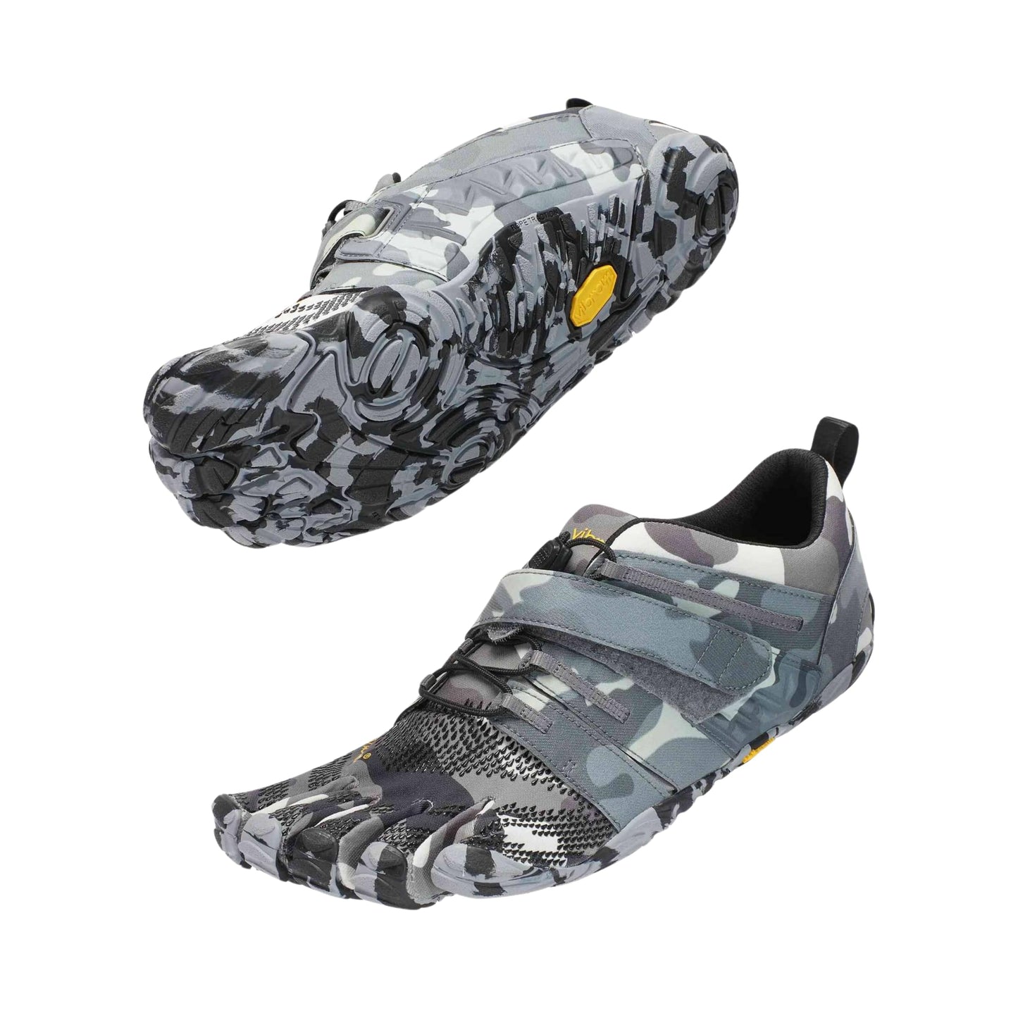 Vibram Men's FiveFingers V-Train 2.0 | Barefoot Cross-Training Shoe for Balance and Stability, Grey/Camo, 40 EU / 8-8.5 US